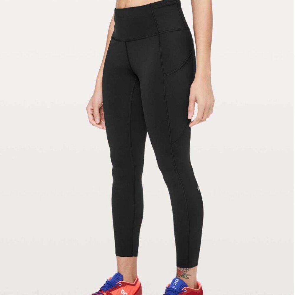 Lululemon x Peloton Fast & Free 7/8 Tight II *Non-Reflective Nulux 25" Black 4
